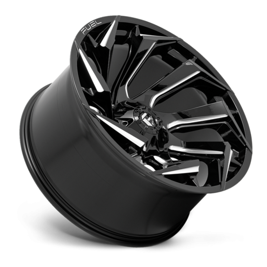 Aluminum Wheels 17X9 Reaction D753 5 On 139.7/5 On 150 Gloss Black/Milled 110.1 Bore -12 Offset Fuel Off Road Wheels