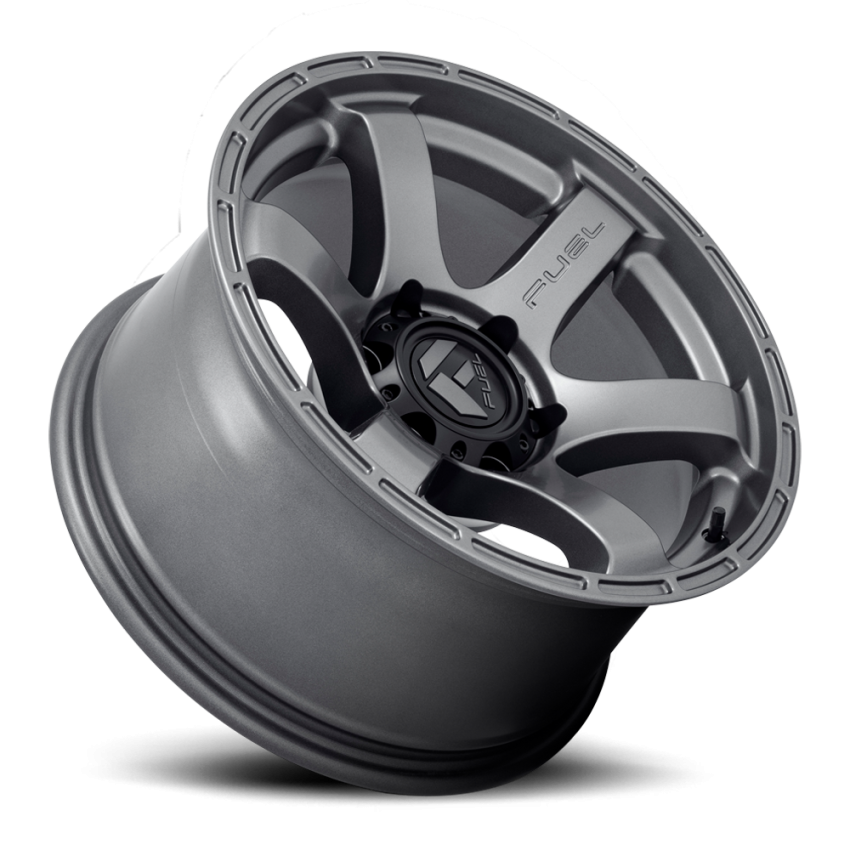 Aluminum Wheels 20X9 Rush D767 6 On 139.7 Matte Gunmetal Gray 106.1 Bore 1 Offset 41 Lbs Fuel Off Road Wheels