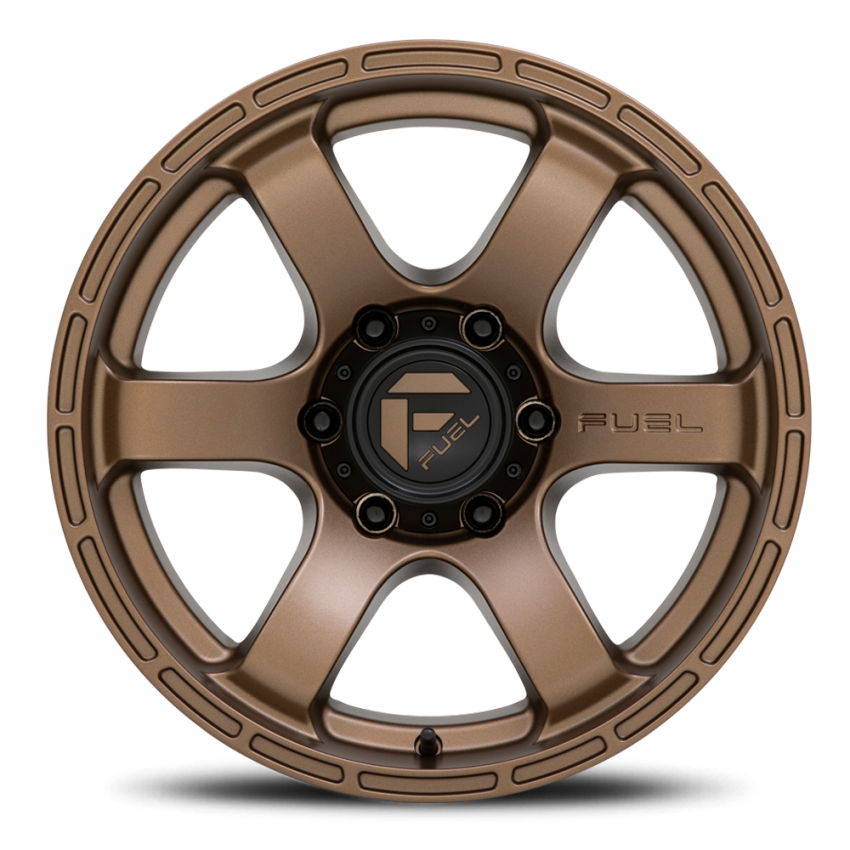 Aluminum Wheels 20X9 Rush D768 6 On 139.7 Matte Bronze 106.1 Bore 1 Offset 41 Lbs Fuel Off Road Wheels