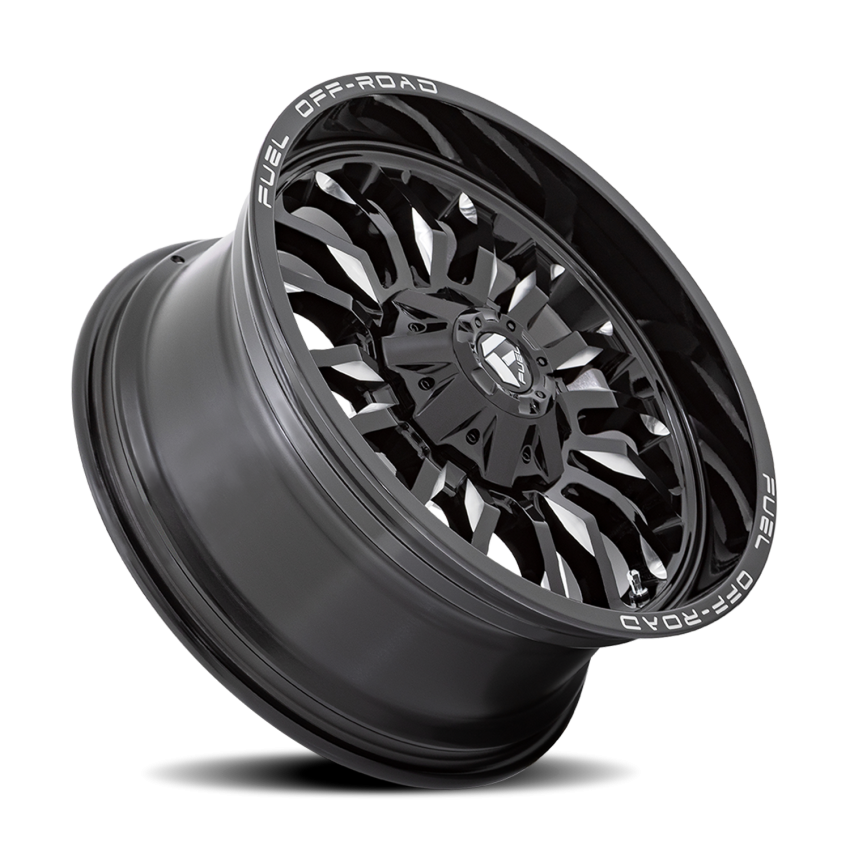 Aluminum Wheels 20X9 Arc D795 5 On 139.7/5 On 150 Gloss Black Milled 110.1 Bore 1 Offset Fuel Off Road Wheels
