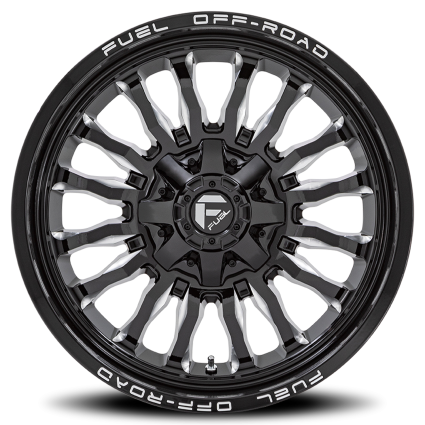 Aluminum Wheels 20X9 Arc D795 5 On 139.7/5 On 150 Gloss Black Milled 110.1 Bore 1 Offset Fuel Off Road Wheels