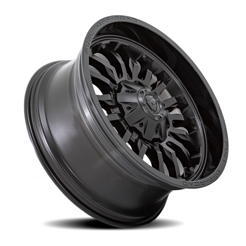 Aluminum Wheels 22X12 Arc D796 8 On 170 Matte Black W/ Gloss Black Lip 125.1 Bore -44 Offset Fuel Off Road Wheels