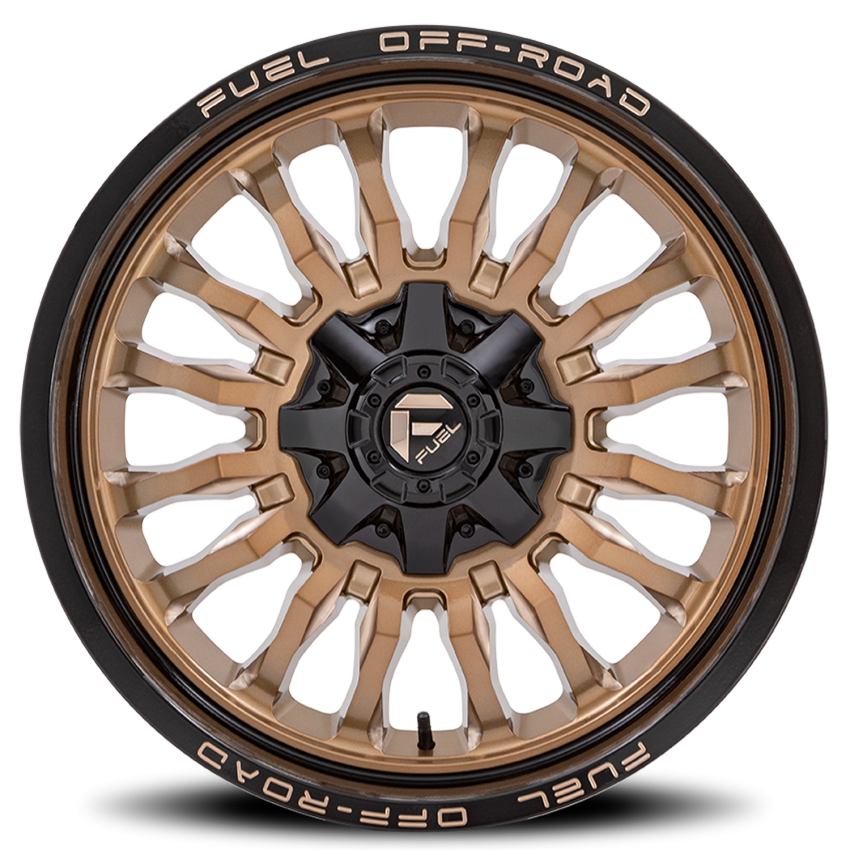 Aluminum Wheels 20X9 Arc D797 6 On 114.3/6 On 139.7 Platinum Bronze/Black Lip 78.1 Bore 1 Offset Fuel Off Road Wheels