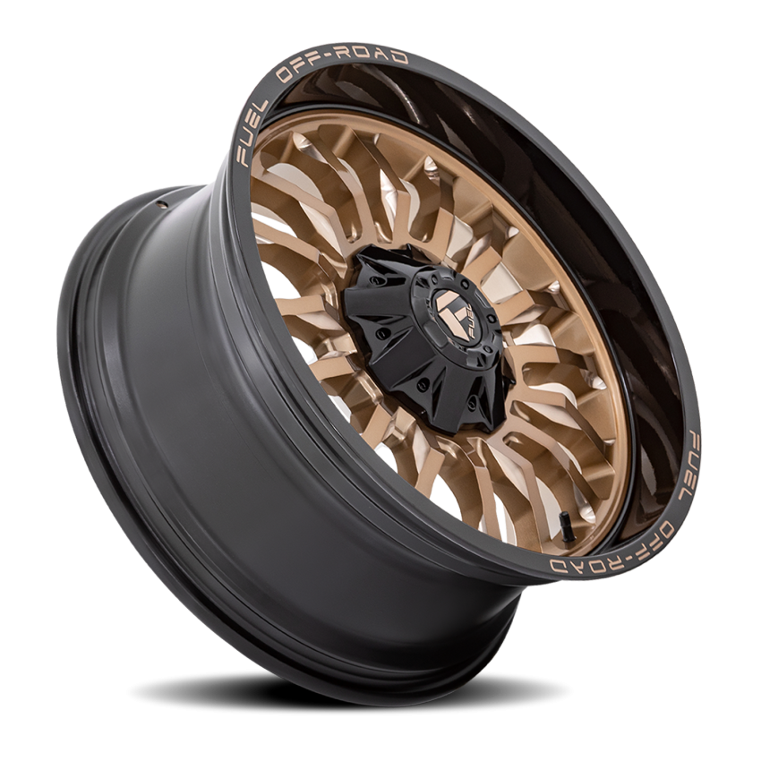 Aluminum Wheels 22X12 Arc D797 8 On 170 Platinum Bronze/Black Lip 125.1 Bore -44 Offset Fuel Off Road Wheels
