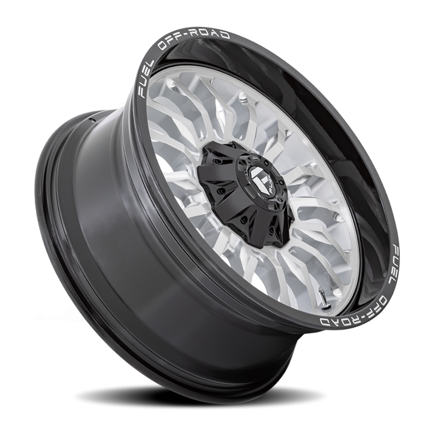 Aluminum Wheels 20X9 Arc D798 5 On 139.7/5 On 150 Silver/Brushed Face-Milled Black Lip 110.1 Bore 1 Offset Fuel Off Road Wheels