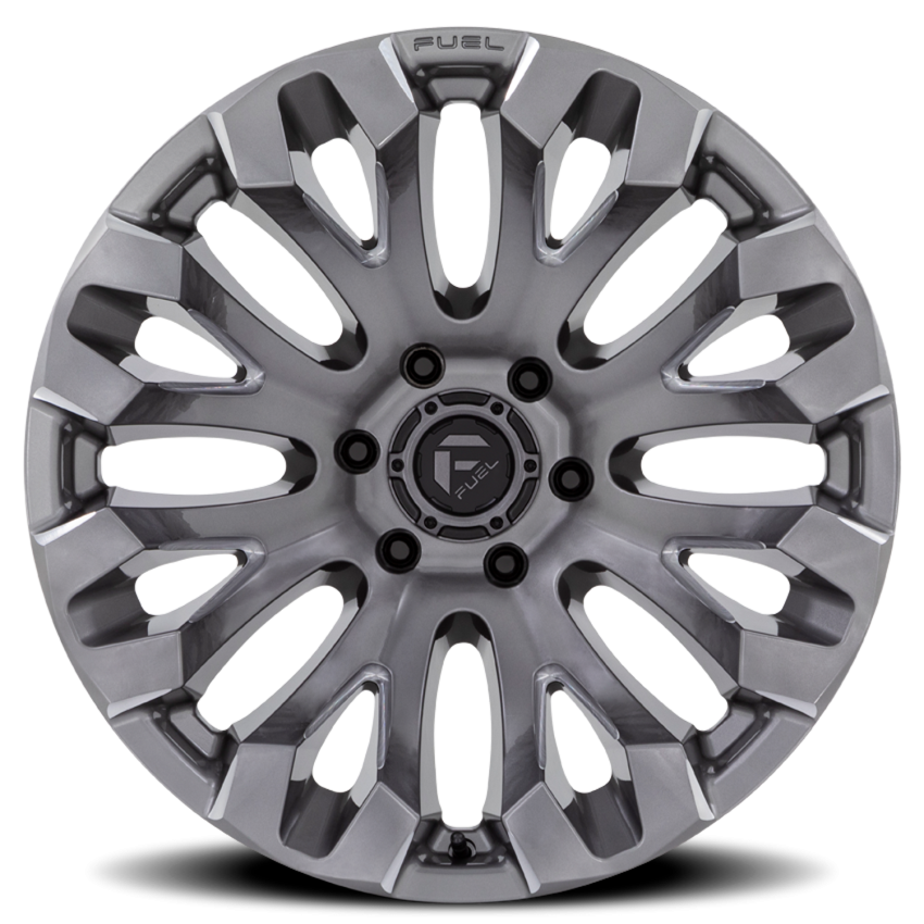 Aluminum Wheels 20X10 Quake D830 5 On 127 Platinum Gray 71.5 Bore -18 Offset Fuel Off Road Wheels