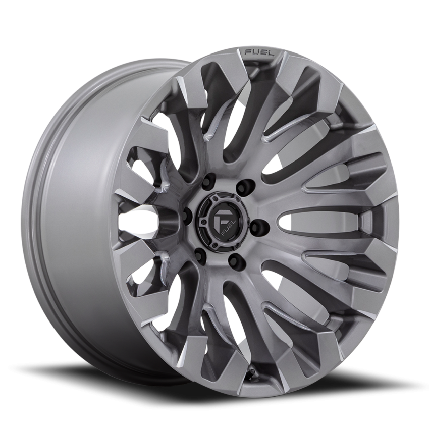 Aluminum Wheels 20X10 Quake D830 5 On 139.7 Platinum Gray 78.1 Bore -18 Offset Fuel Off Road Wheels