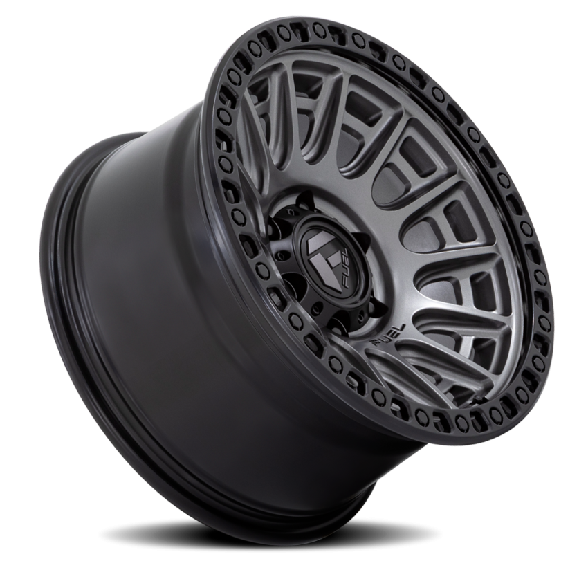 Aluminum Wheels 20X9 Cycle D835 6 On 135 Gunmetal Gray/Black Ring 87.1 Bore 1 Offset Fuel Off Road Wheels