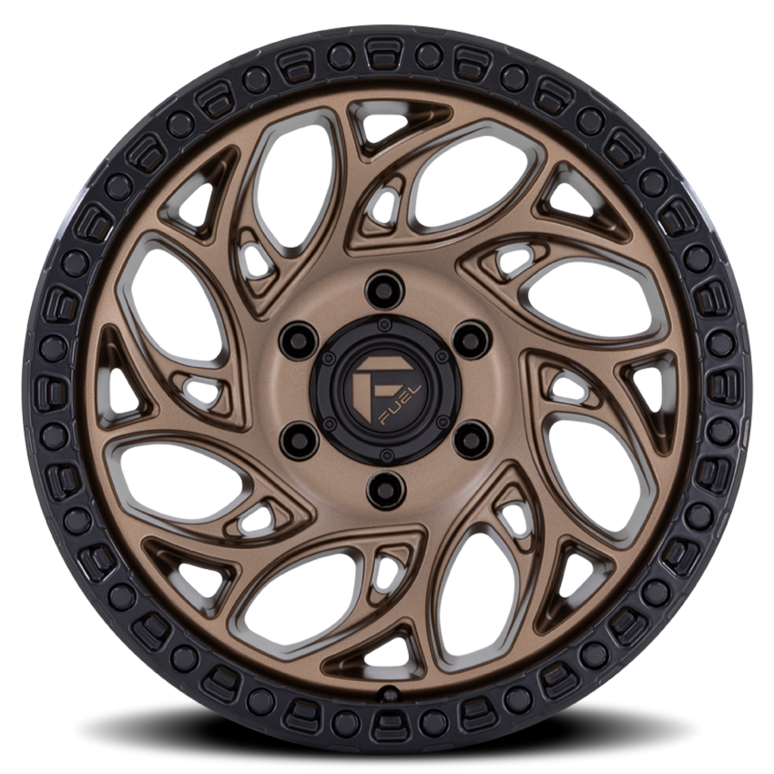 Aluminum Wheels 18X9 Runner OR D841 5 On 139.7 Bronze/Black Ring 78.1 Bore 1 Offset Fuel Off Road Wheels
