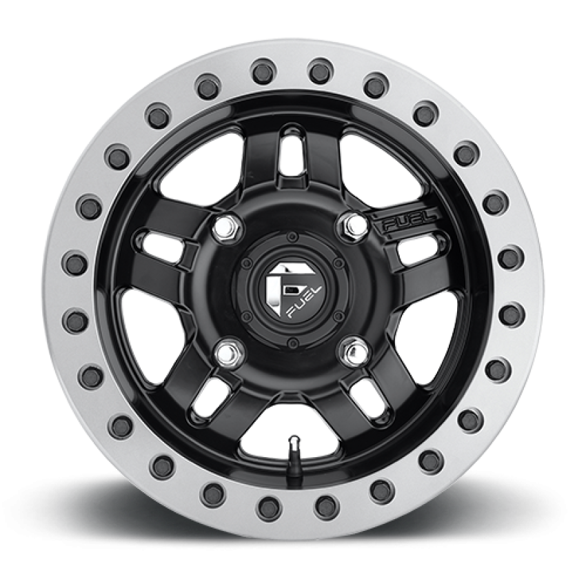 Aluminum Wheels 15X7 Anza UTV D917 4 On 136 Matte Black Beadlock 110.2 Bore 13 Offset 5 Spoke Fuel Off Road Wheels