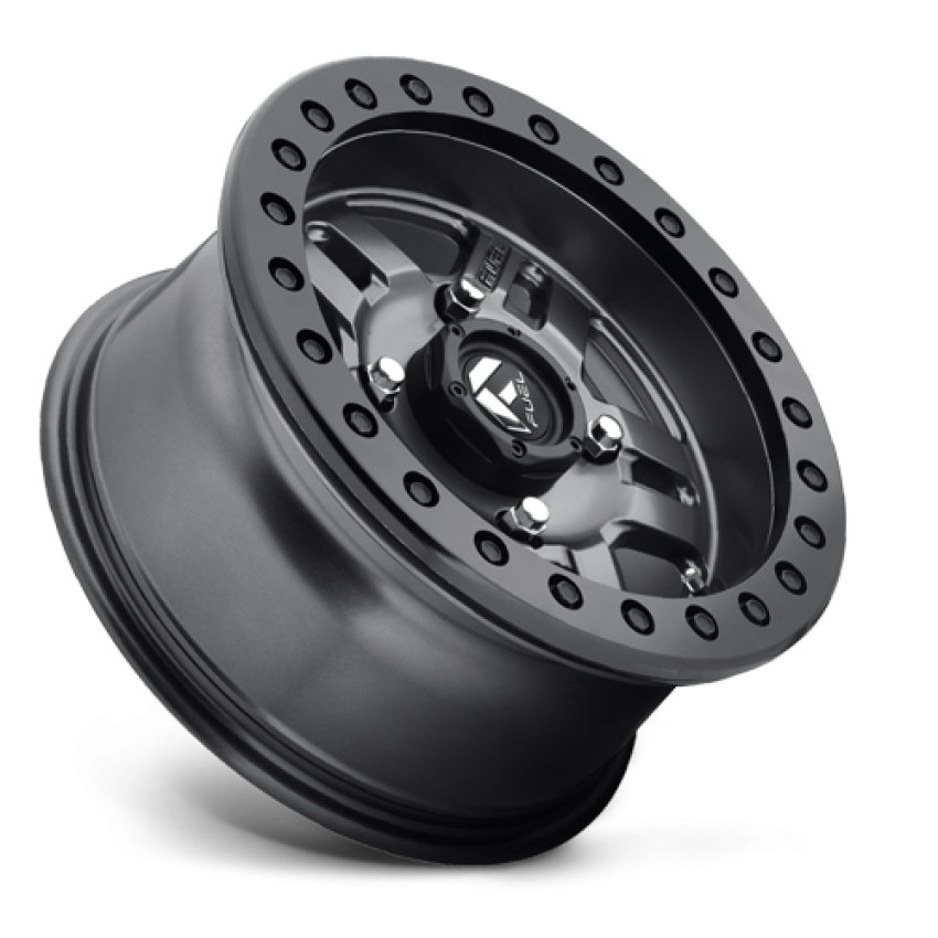 Aluminum Wheels 15X7 Anza UTV D918 4 On 136 Matt Anthracite Gray Beadlock 110.2 Bore 38 Offset 5 Spoke Fuel Off Road Wheels