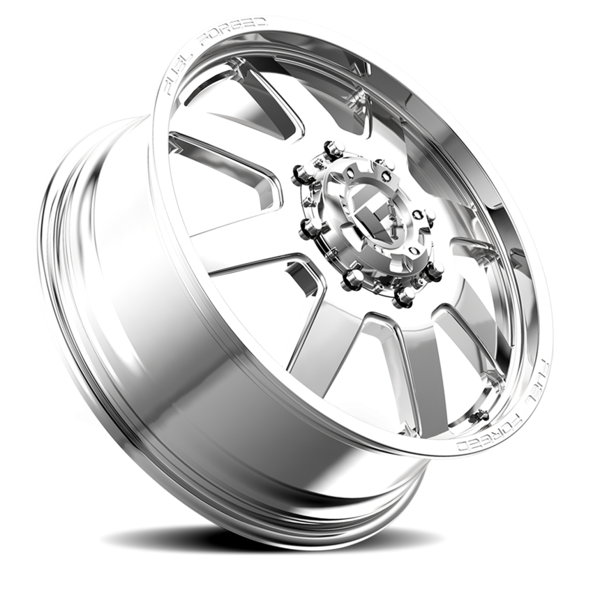 Dually Wheels 24X8.25 FF09D Dually DE09 PO 8 On 165.1 Polished 121.7 Bore 105 Offset Front Dually Fuel Off Road Wheels