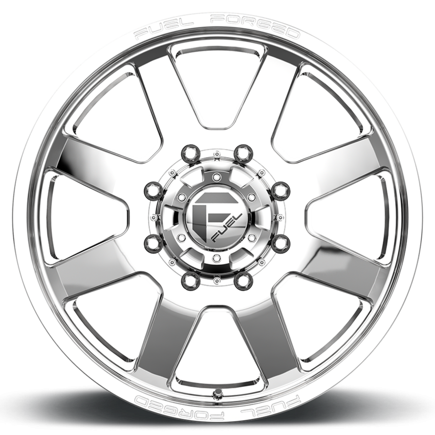 Dually Wheels 24X8.25 FF09D Dually DE09 PO 8 On 165.1 Polished 121.7 Bore 105 Offset Front Dually Fuel Off Road Wheels