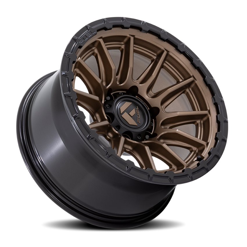 Aluminum Wheels 17X9 Piston FC866 ZB 6 On 139.7 Matte Bronze/Gloss Black Lip 106.1 Bore 1 Offset Fuel Off Road Wheels