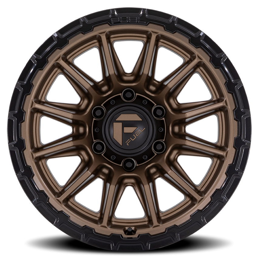 Aluminum Wheels 17X9 Piston FC866 ZB 6 On 139.7 Matte Bronze/Gloss Black Lip 106.1 Bore -12 Offset Fuel Off Road Wheels