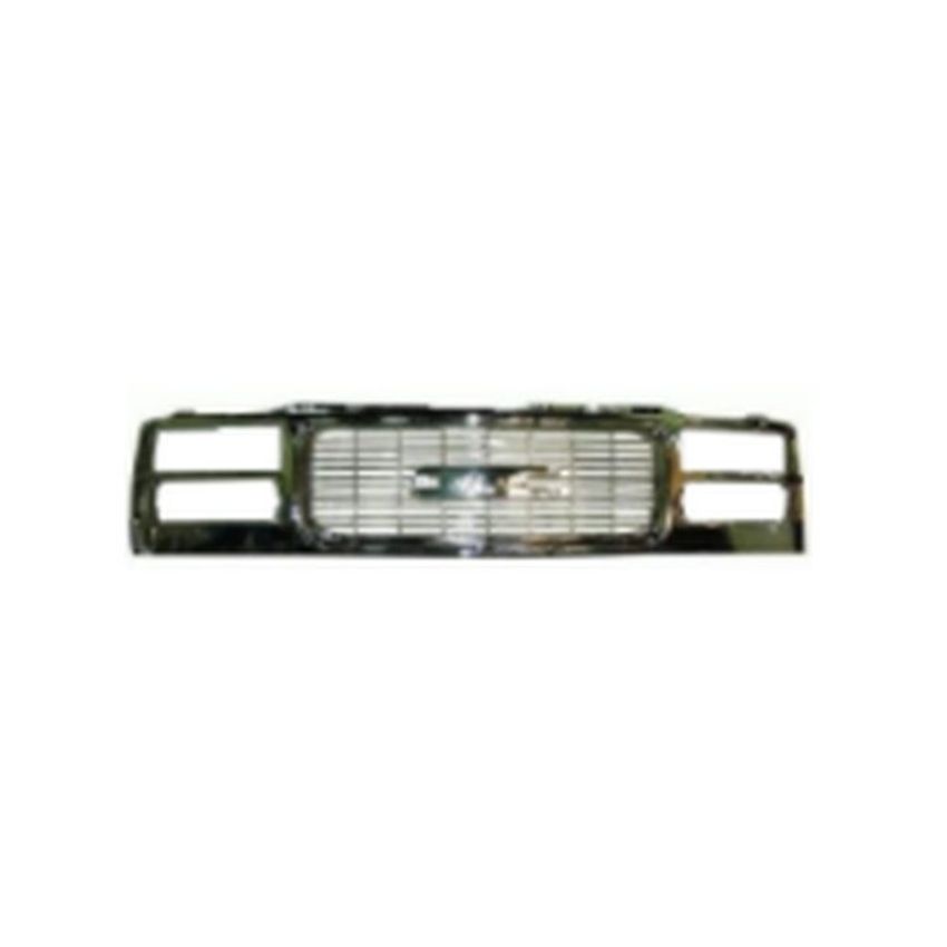GRILLE ASSY; W/COMPOSITE HEADLAMPS; CHROME REPLACEMENT DESIGN; C/K SERIES 94-98; SIERRA 99-02