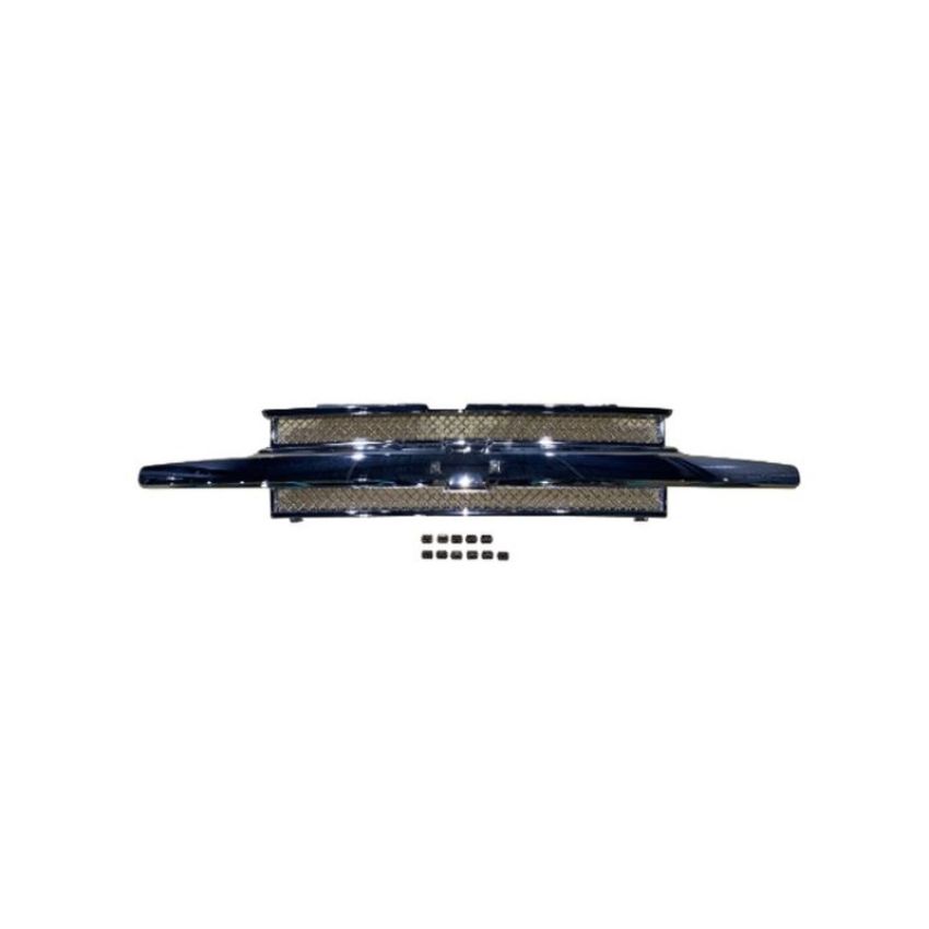 GRILLE ASSY W/O HEADLAMP WASHERS; CHROME ACCESSORY DESIGN CHEVROLET TRAILBLAZER 02-05