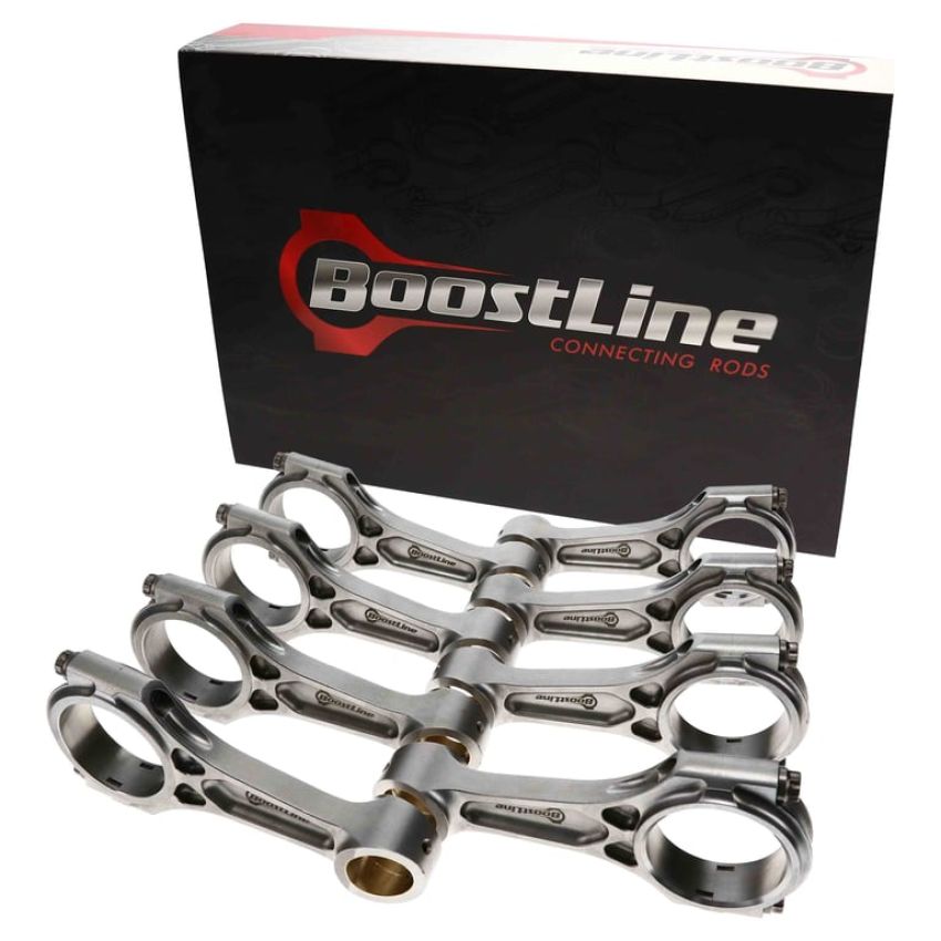 Boostline GM6418358 Connecting Rod Set, GM Duramax, 6.418 in. Length, ARP2000, Set of 8