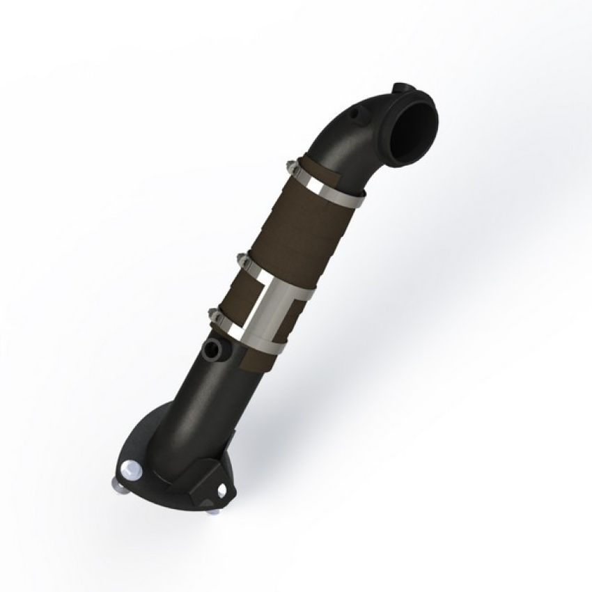 MBRP Exhaust GMCA428 3in. Turbo Down Pipe-Carb EO # D-763