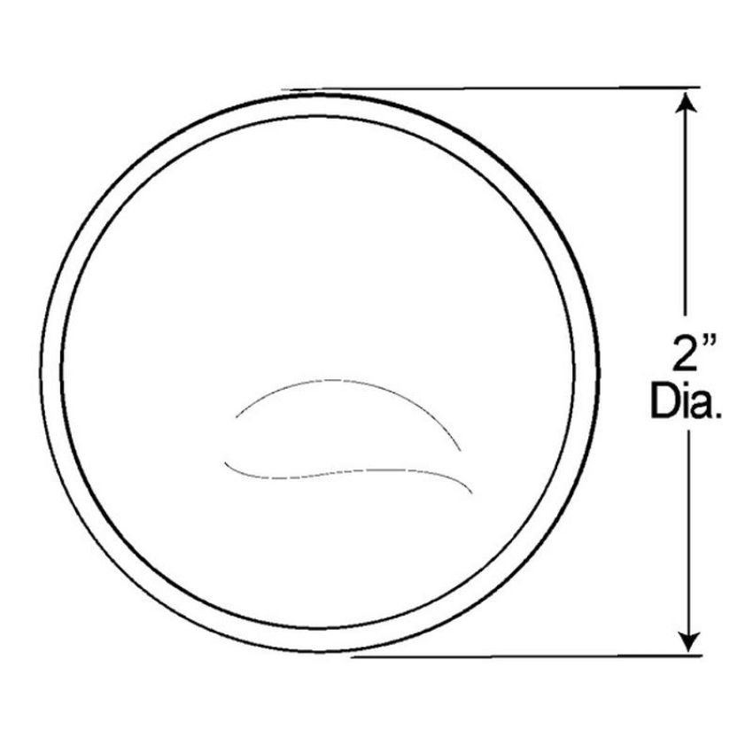 GROTE LIGHTING 12201-5 Stick-On Convex Mirror, 2