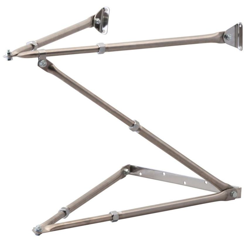 GROTE LIGHTING 22013 West Coast Mirror Bracket Assembly, Stainless Steel