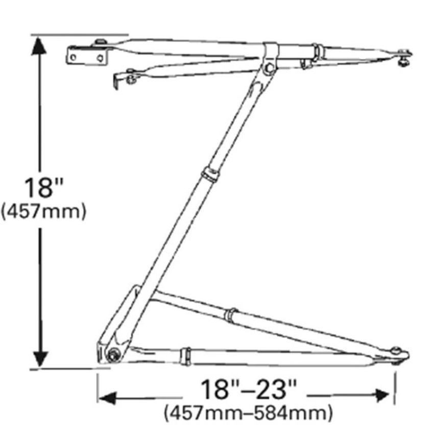 GROTE LIGHTING 22013 West Coast Mirror Bracket Assembly, Stainless Steel