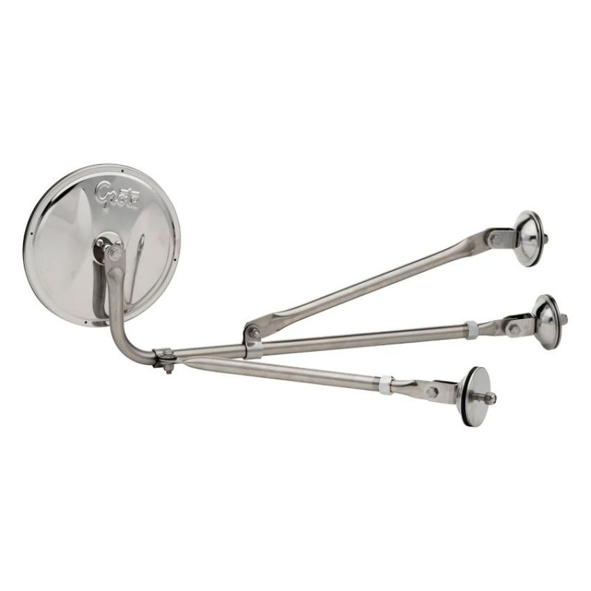 GROTE LIGHTING 28443 Conventional Fender-Mount Mirrors, Stainless Steel Assembly w/ Mirror