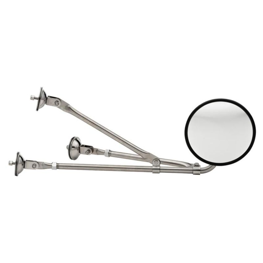 GROTE LIGHTING 28443 Conventional Fender-Mount Mirrors, Stainless Steel Assembly w/ Mirror