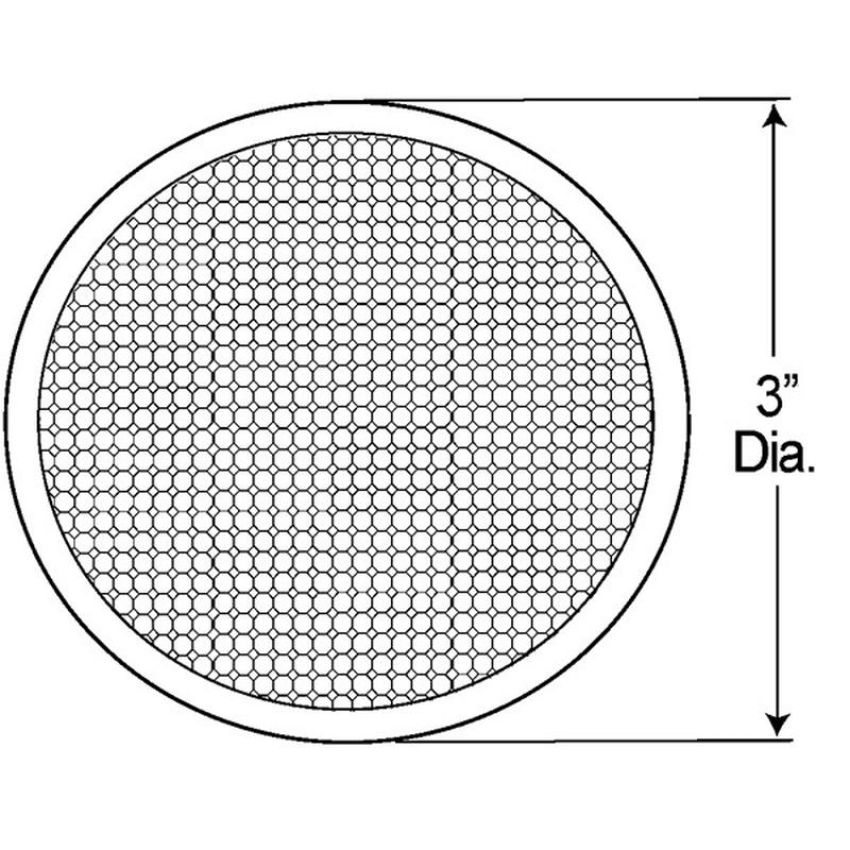 GROTE LIGHTING 40053 Round Stick-On Reflector, Amber