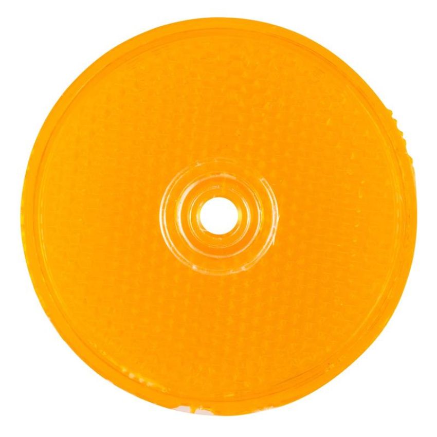 GROTE LIGHTING 40093 Sealed Center-Mount Reflector, Amber