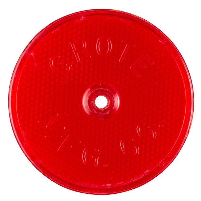 GROTE LIGHTING 40152 Sealed Center-Mount Reflector, Red