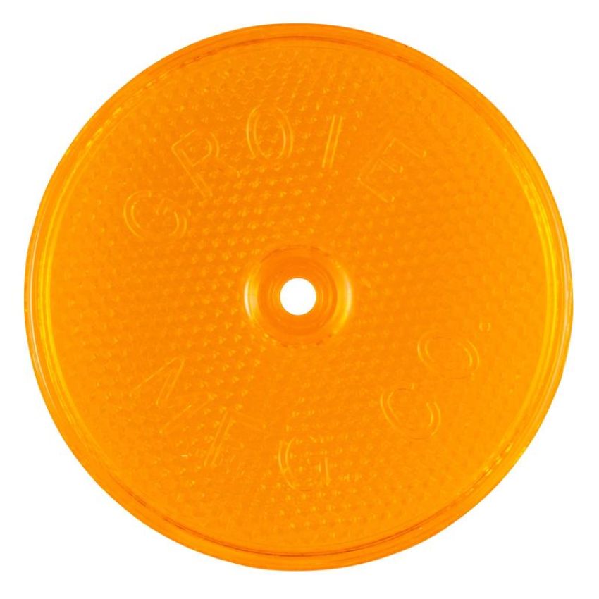 GROTE LIGHTING 40153 Sealed Center-Mount Reflector, Amber