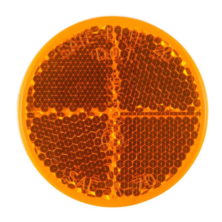 GROTE LIGHTING 41003 Round Stick-On Reflector, 2