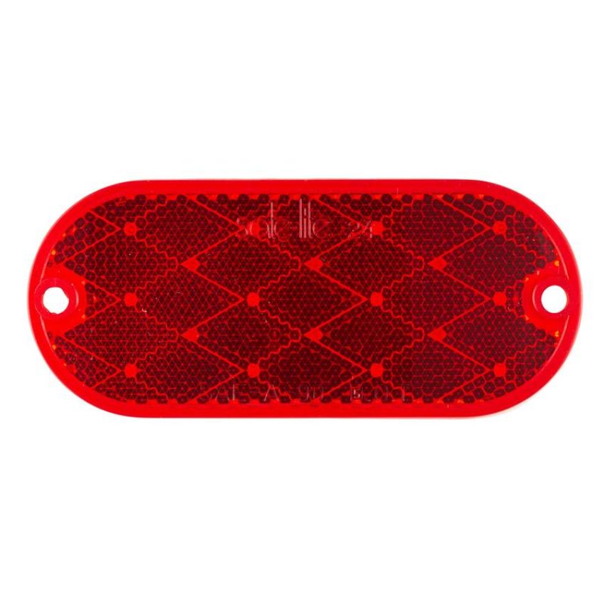 GROTE LIGHTING 41042 Oval Reflector, Red