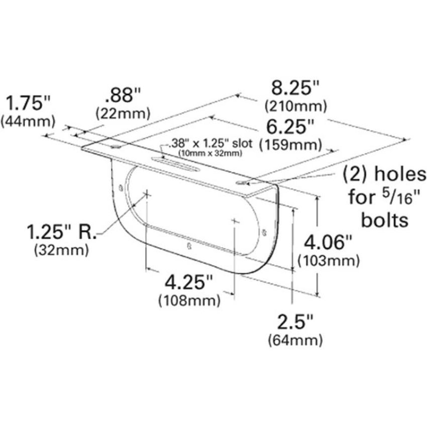 GROTE LIGHTING 43362 Mounting Bracket For 6