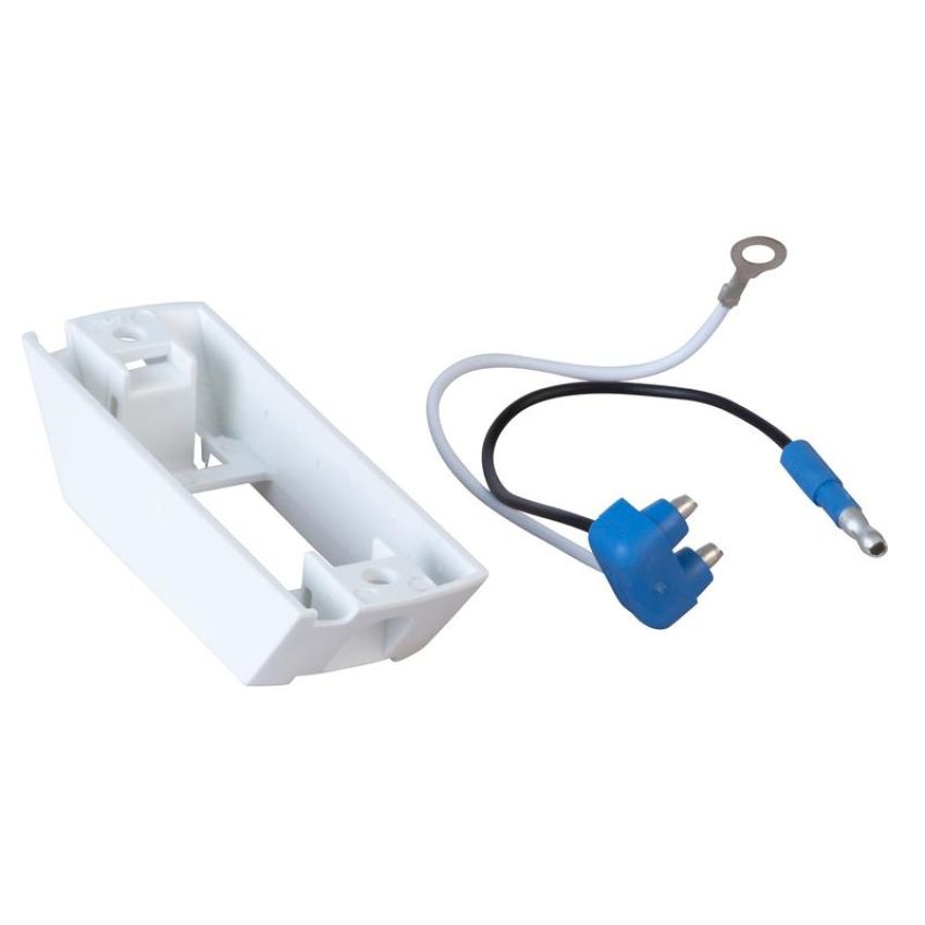 GROTE LIGHTING 43380 Header-Mount Bracket For Small Rectangular Lights, White Kit (42141 + 67050)