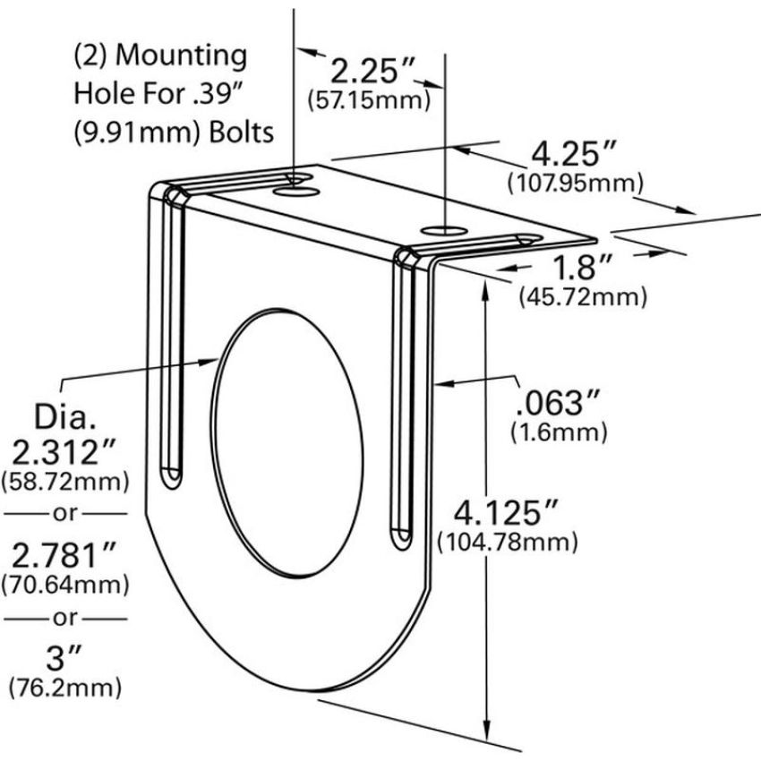 GROTE LIGHTING 43532 Mounting Bracket For 2
