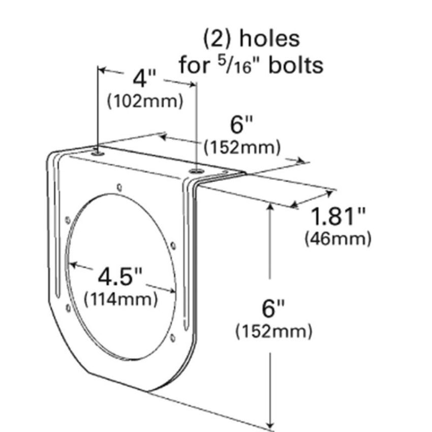 GROTE LIGHTING 43572 Mounting Bracket For 4