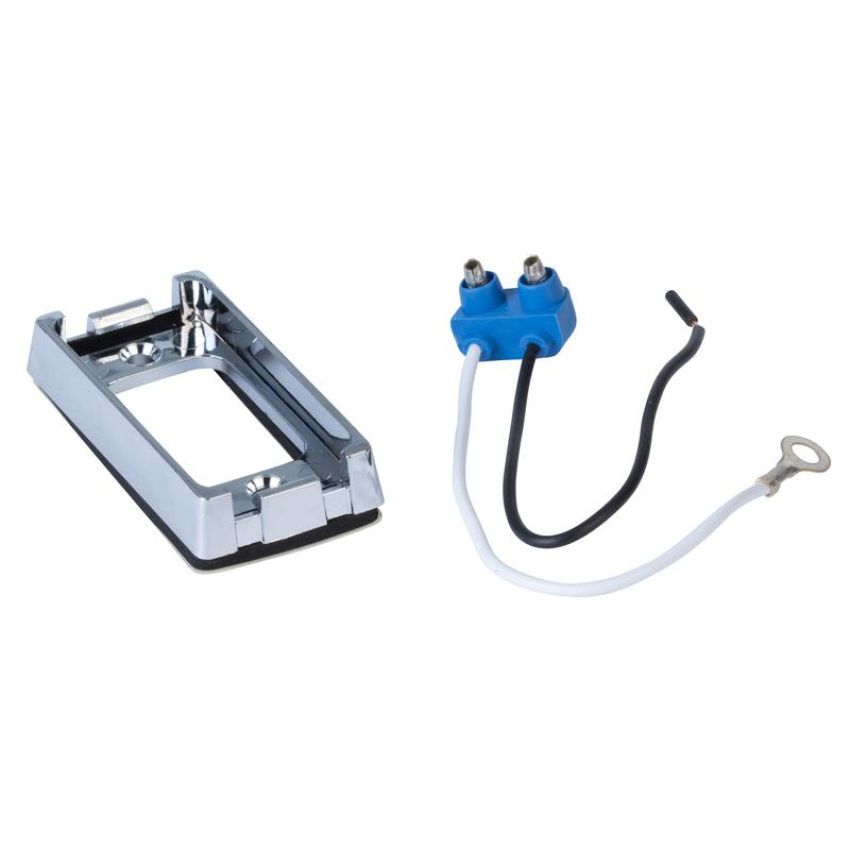 GROTE LIGHTING 43980 Brackets For Small Rectangular Lights, Chrome Plated Kit
