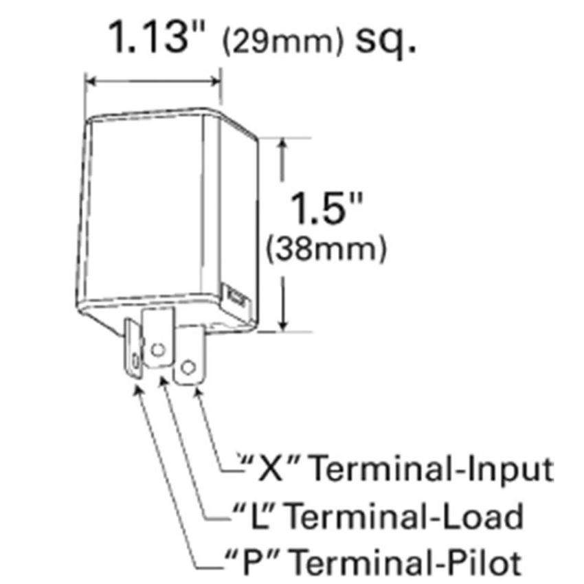GROTE LIGHTING 44890 3 Pin Flashers, Variable-Load Electronic LED (Pilot)