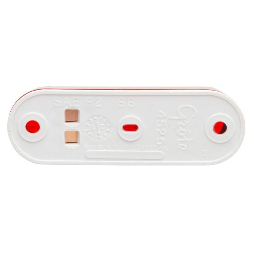 GROTE LIGHTING 45252-5 CLR/MKR LAMP, RED, THIN-LINE,SINGLE BULB