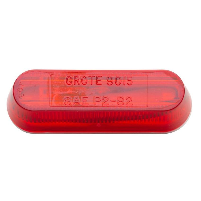 GROTE LIGHTING 45252 CLR/MKR LAMP,RED, THIN-LINE, SINGLE BULB