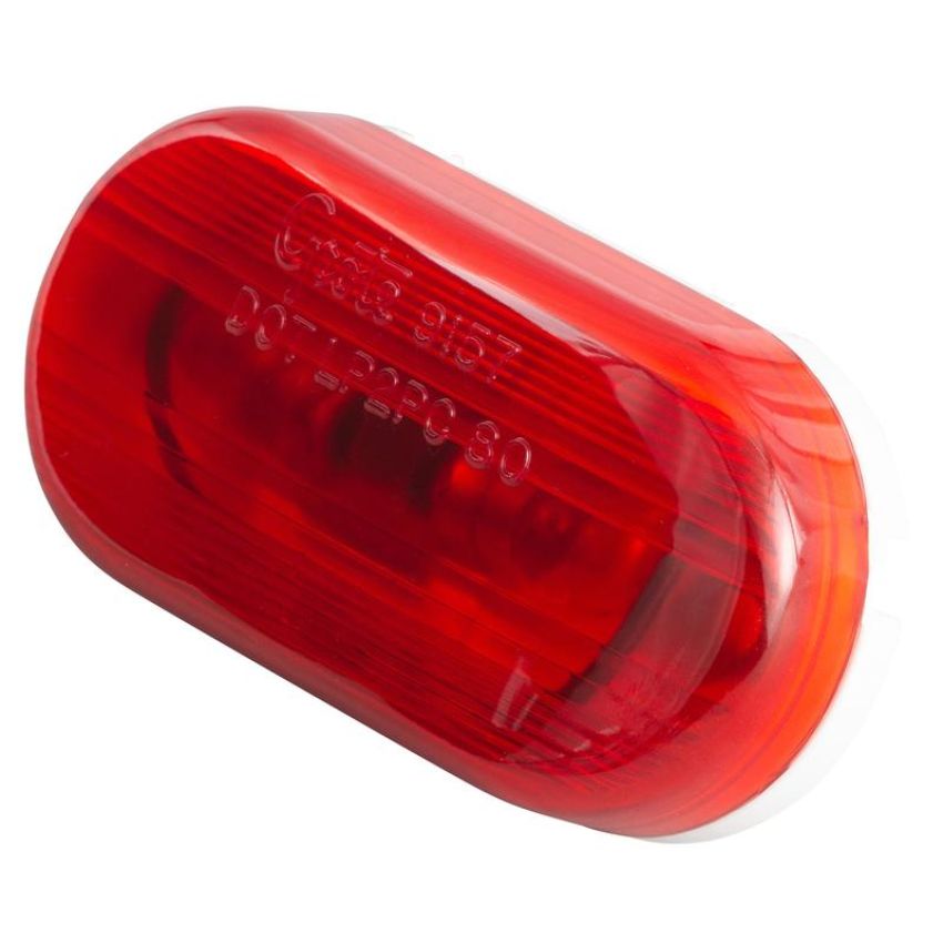 GROTE LIGHTING 45262 Two-Bulb Oval Pigtail-Type Clearance Marker Lights, Optic Lens