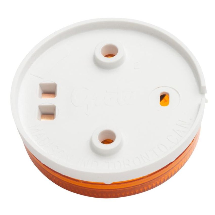 GROTE LIGHTING 45413 CLR/MKR LAMP,YEL,RND SRFCEMNT,SNGL BULB