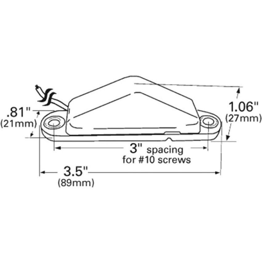 GROTE LIGHTING 45512 Clearance Marker Lights with Peak Lens, Blunt Cut
