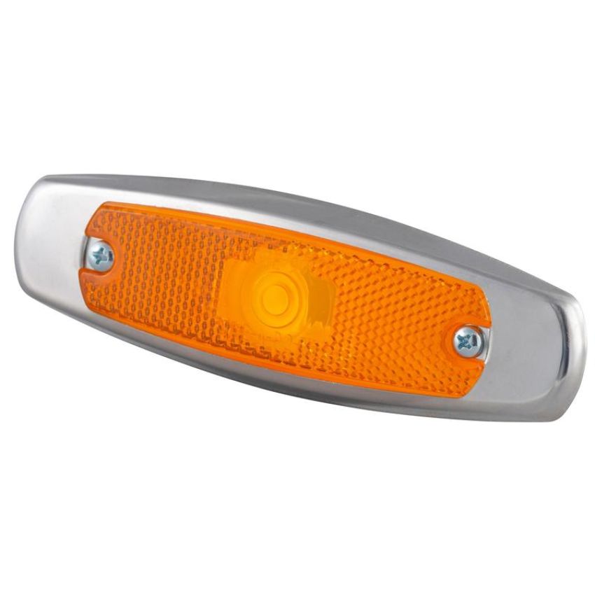 GROTE LIGHTING 45663 Low-Profile Clearance Marker Lights, Built-in Reflector, w/ Bezel