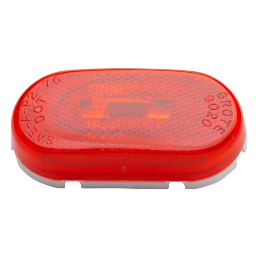 GROTE LIGHTING 45932 Two-Bulb Oval Pigtail-Type Clearance Marker Lights, Built-in Reflector