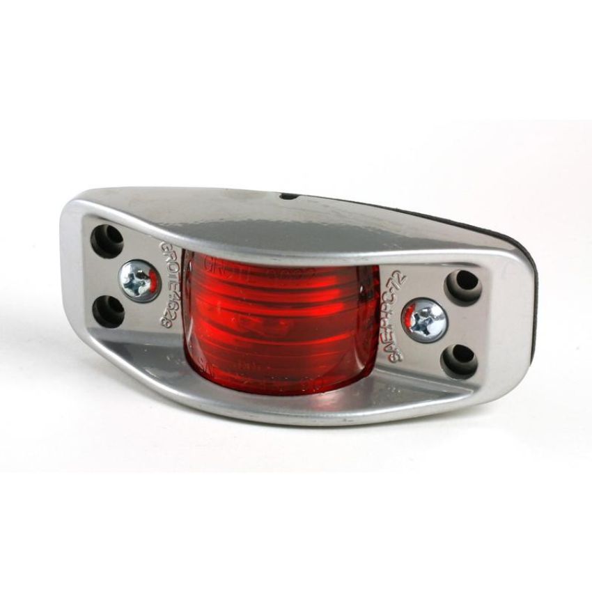 GROTE LIGHTING 46282 Die-Cast Aluminum Clearance Marker Lights, Flat Back, No Socket Hole Required