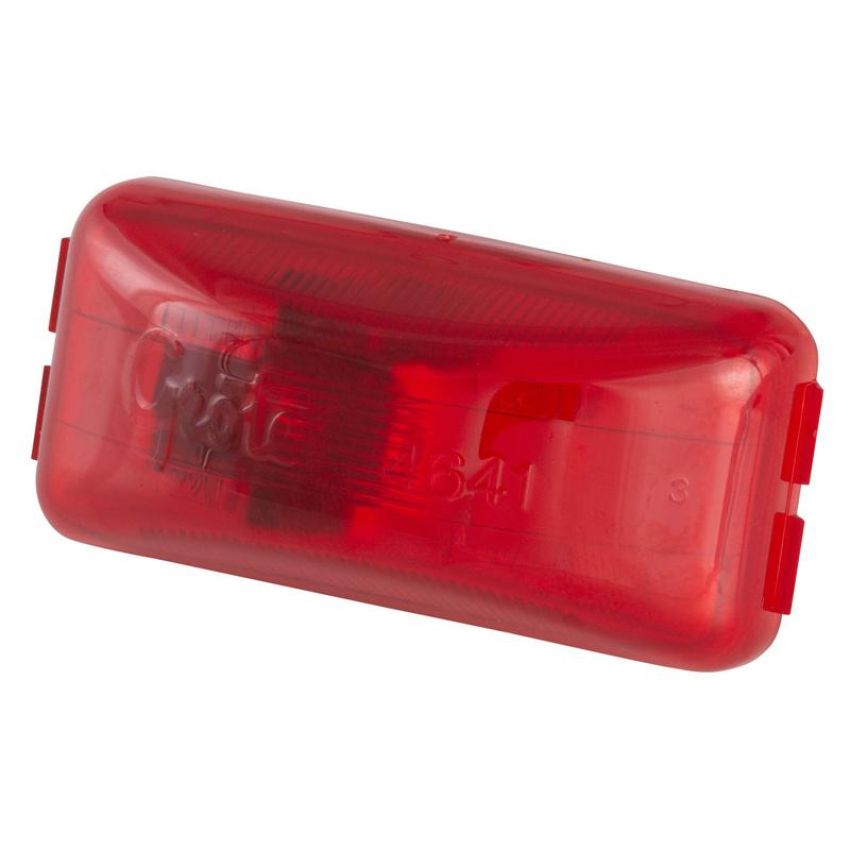 GROTE LIGHTING 46412-5 CLR/MKR LAMP,RED,SLD SNGL BULB,RETAIL PK