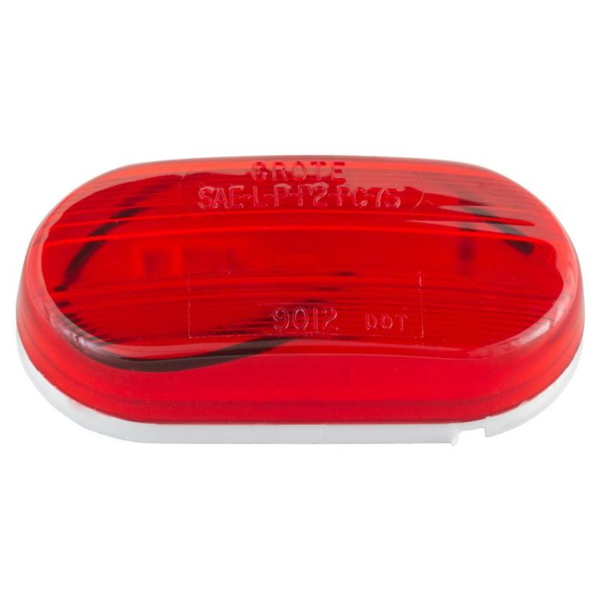 GROTE LIGHTING 46702 Single-Bulb Oval Clearance Marker Lights, Optic Lens